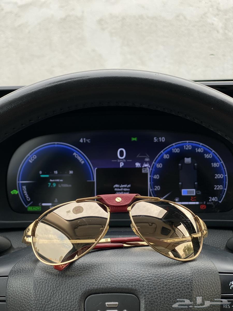 نظارة Cartier Santos-Dumont أصلية  -إصدار نادر-إطار ذهبي64500298311425110