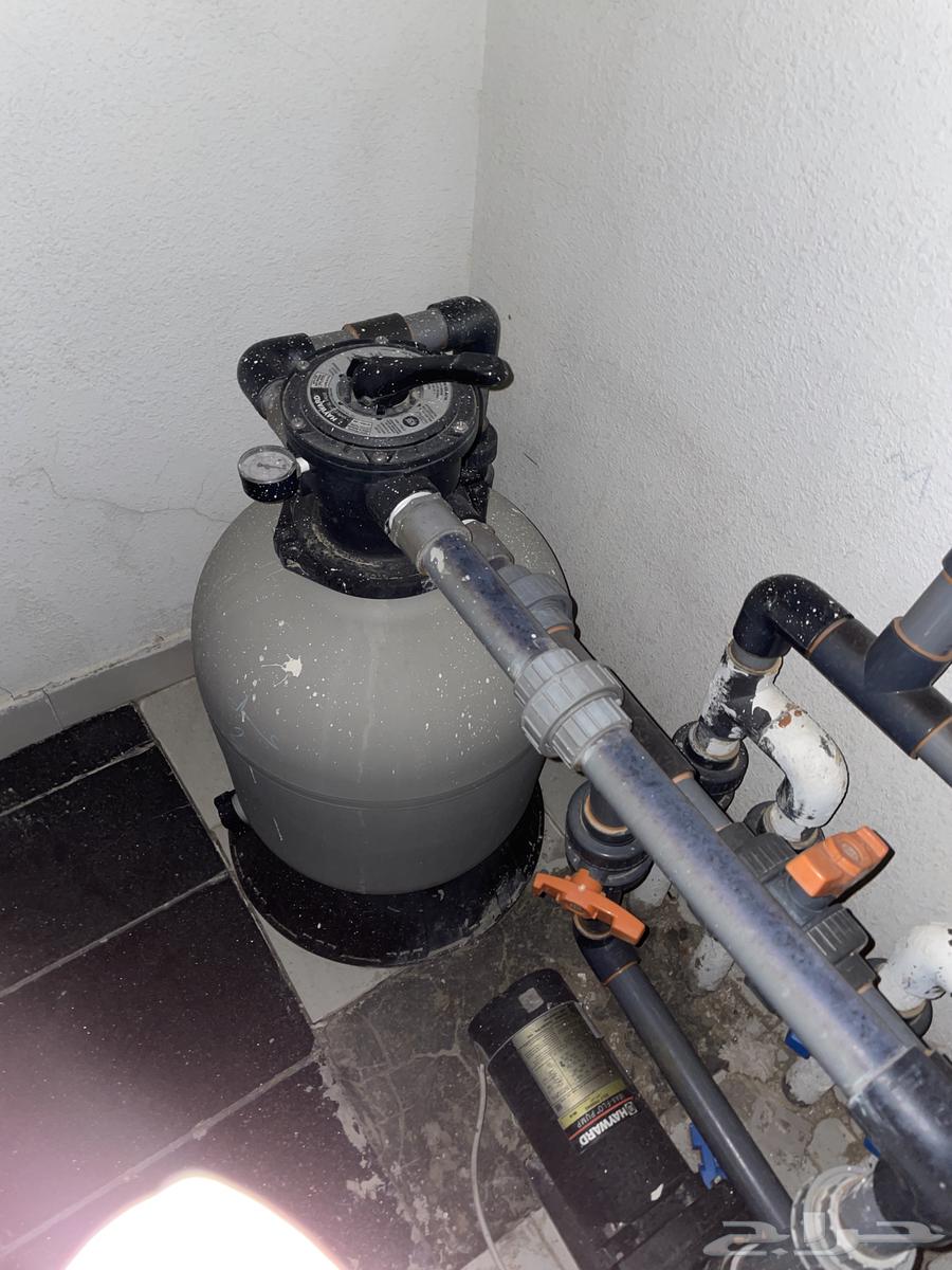 Swimming pool heater (3m wide, 6m long, 1m deep) and its dedicated filter64495789516674112