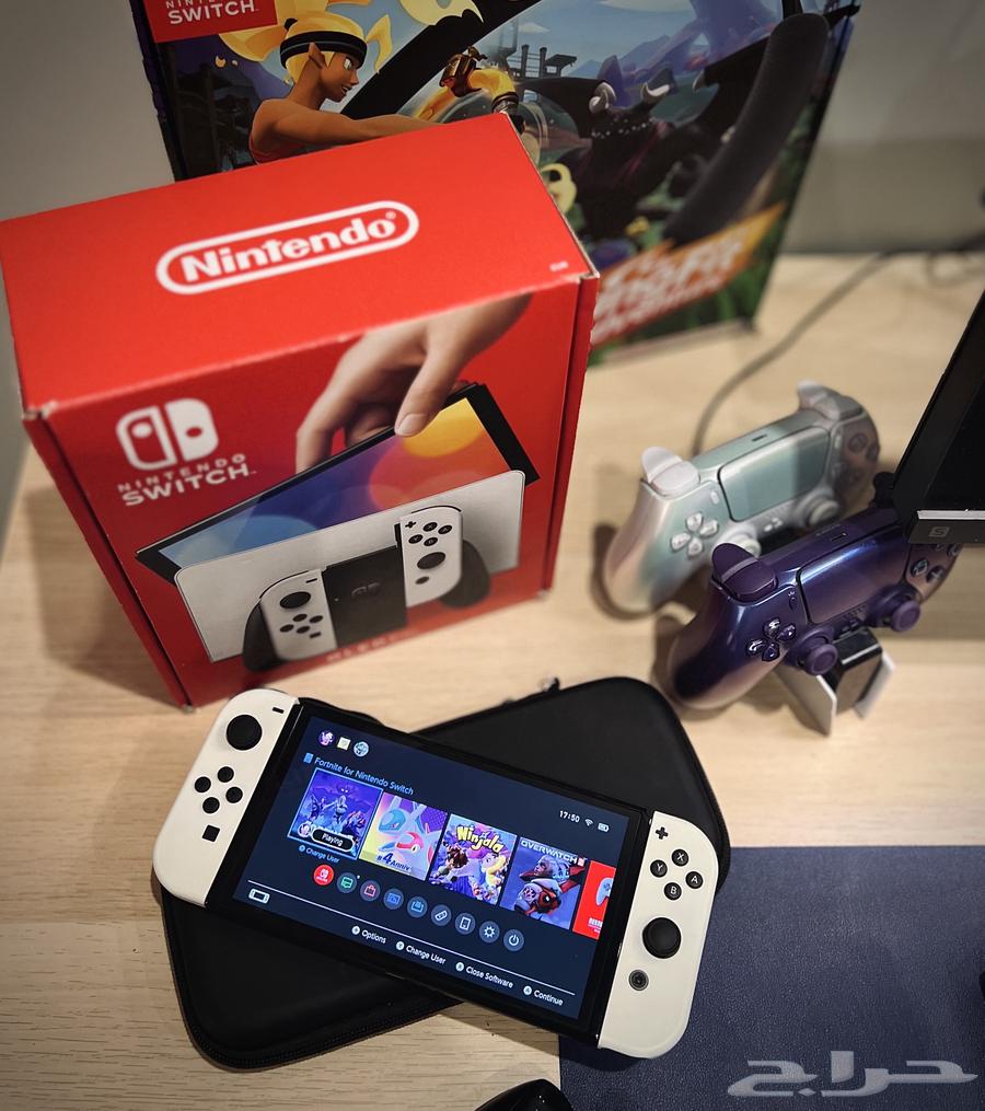 نتندوسويتش اولد ابيض nintendo switch oled64502720886787114