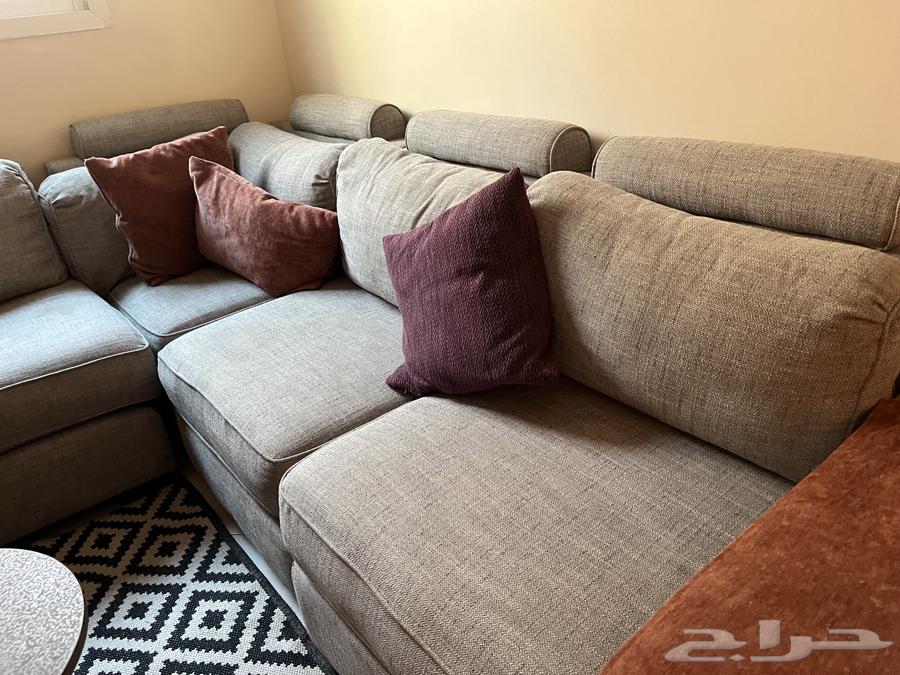 Semi-new sofa for sale with tables, TV table and mattress64496709704194111