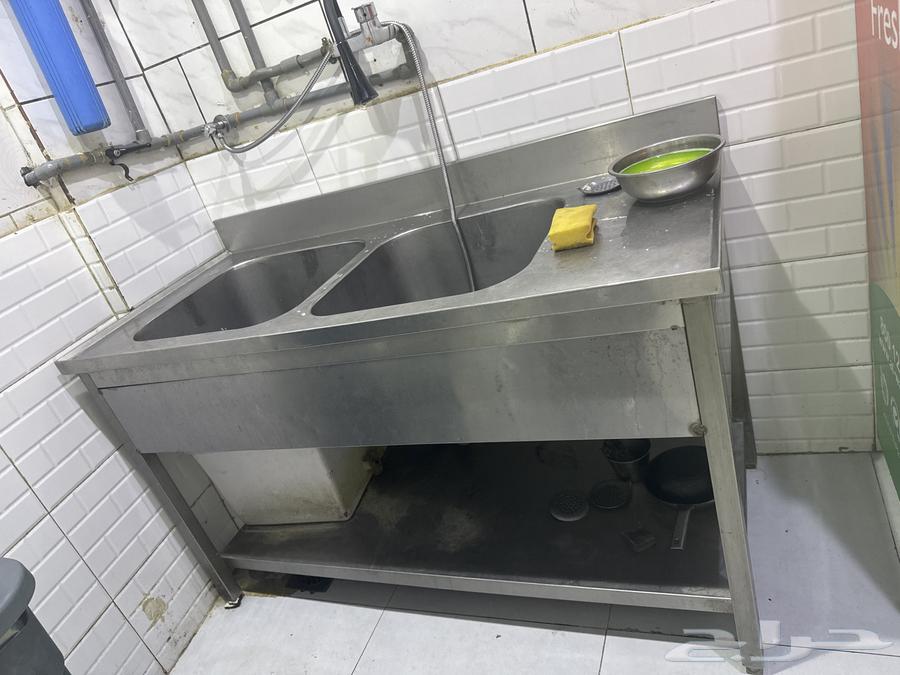 مغسلة استيل حوضين مستخدم للبيع السعر 500 حد لا يوجد تفاوض64502282202369110