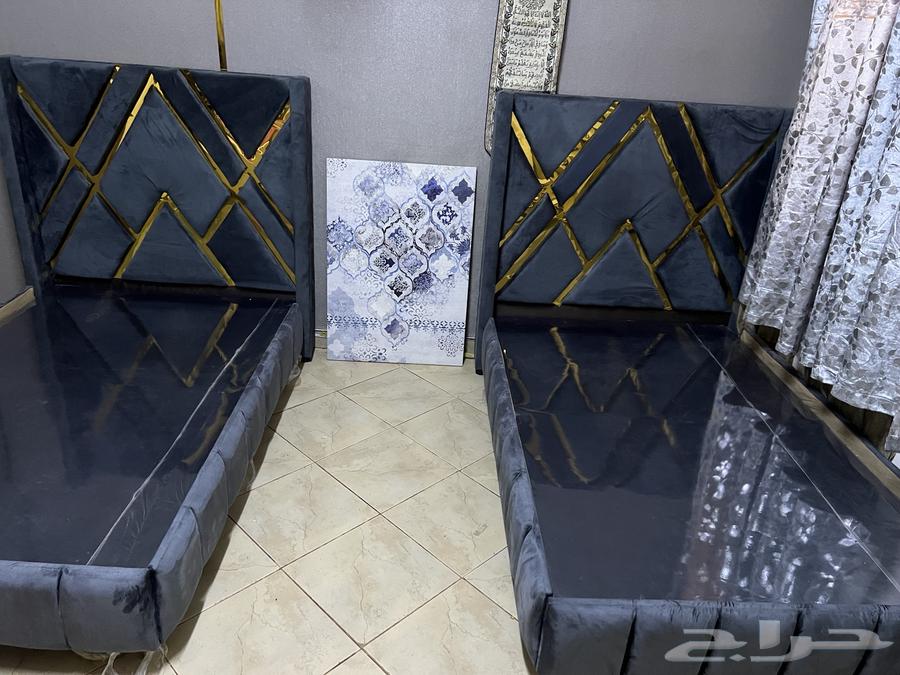 اثنين سرير نفر ونص جديد لم يستعمل سبب البيع صغر المساحة64498910000385111