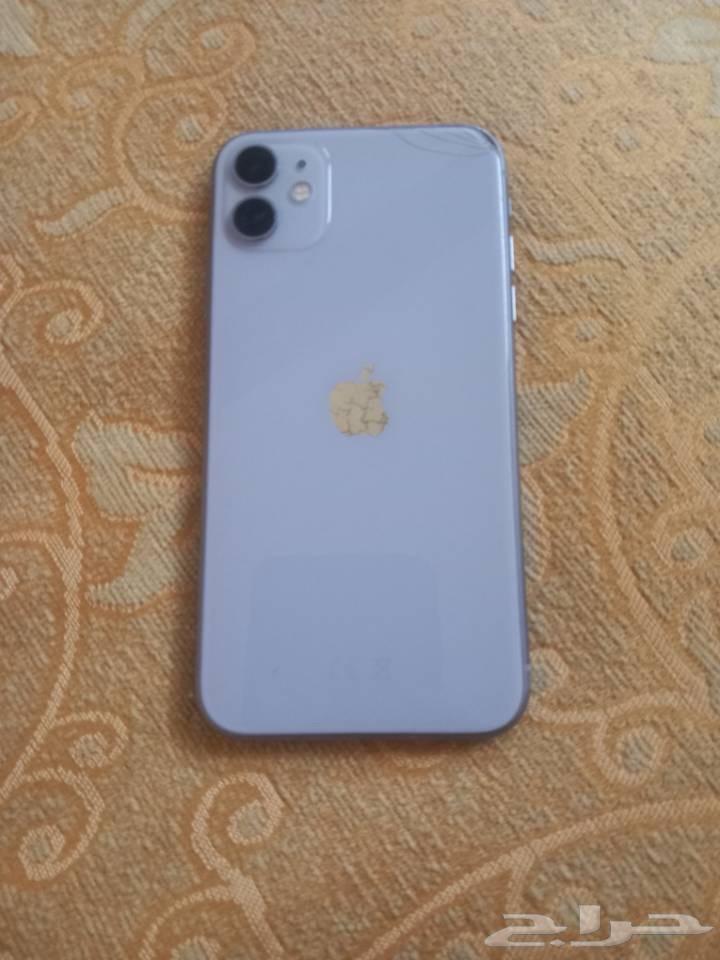 جوال ايفون 11 عادي جديد بطاريه 81 المساعه 128 وجديد64501492890371110