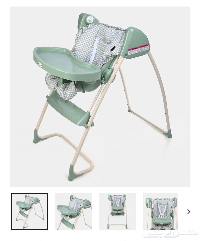 كرسي 2 في 1 طاولة طعام وهزاز للأطفال جديد64502625453057110
