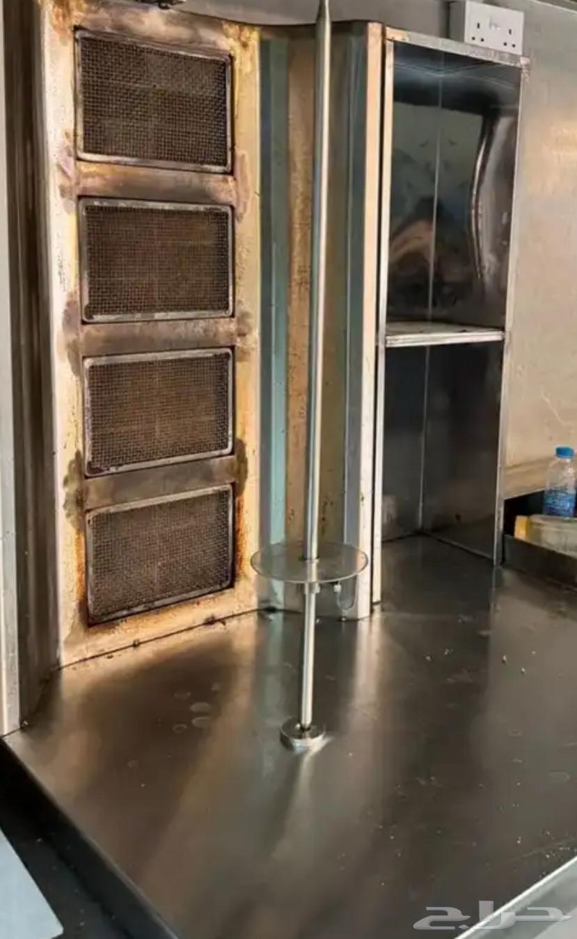 My shawarma machine has charcoal and gas64498632593922110