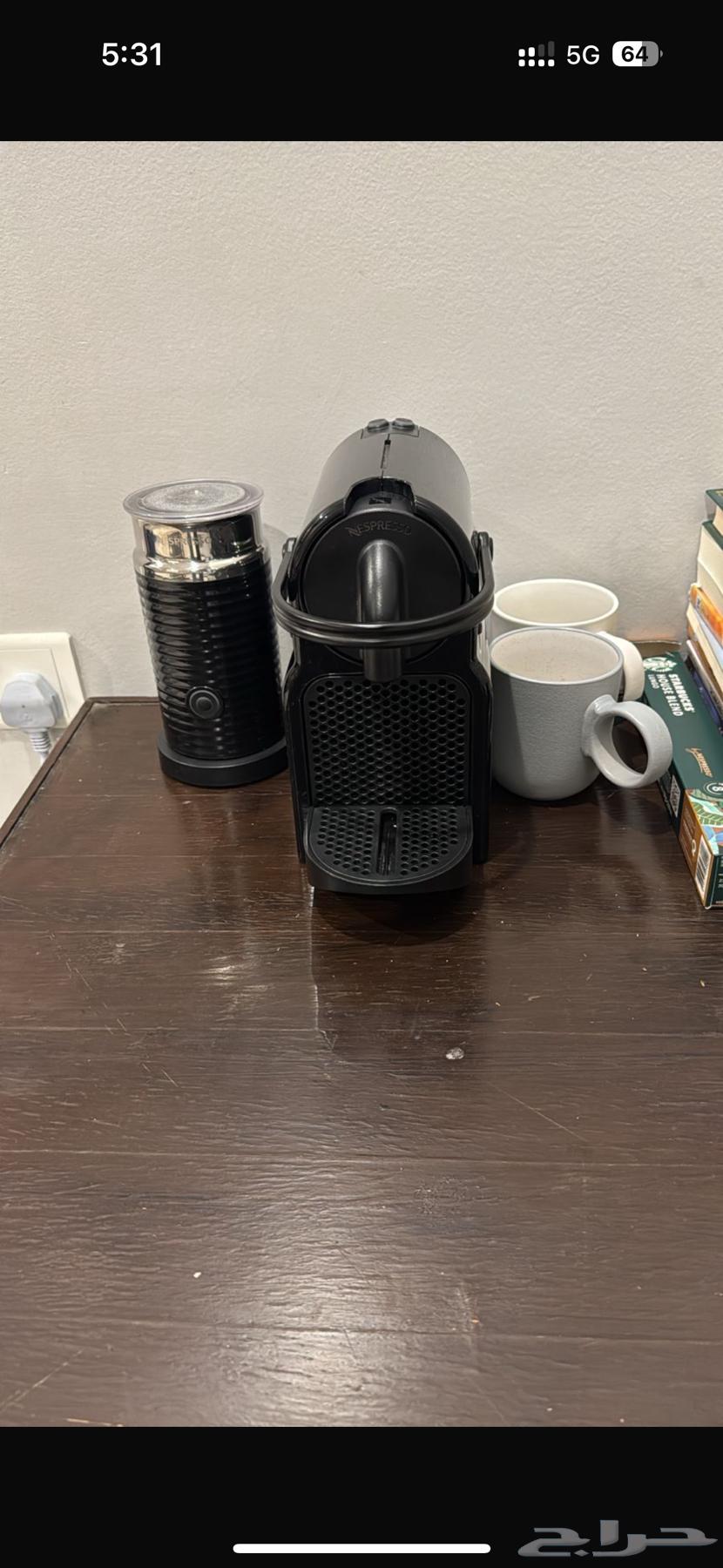 مكينه قهوه نسبريسو كابسولات و ايرتشينو لعمل الفوم لل لبن64495954758019110