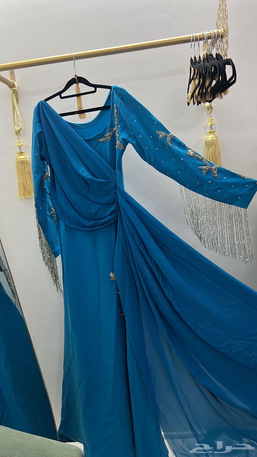 فيستان سهره الون الون ازرق64506899966465111