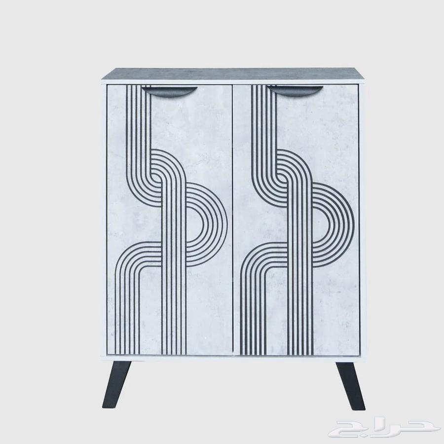 خزانة أحذية بابين خشب ماليزي لاروز - خشبي64504064490753112