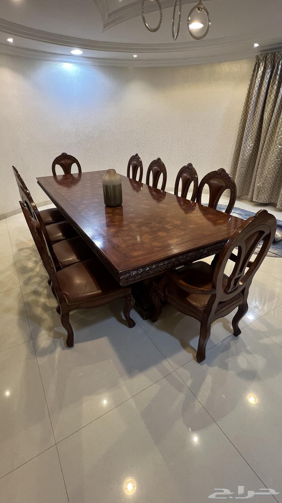 طاوله طعام خشب طبيعي 10 كراسي64508607476866110