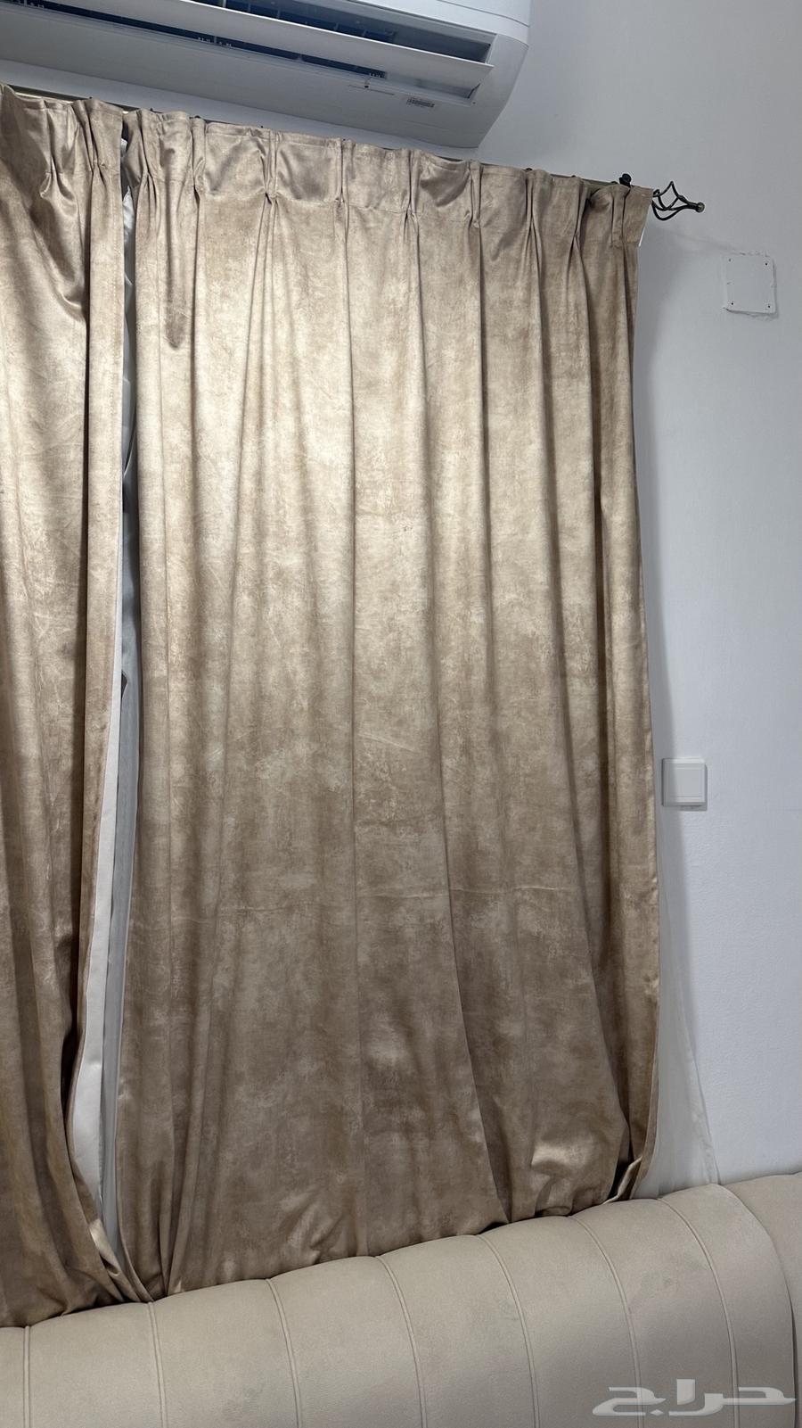 Sofa, curtains, and table64509027133697111