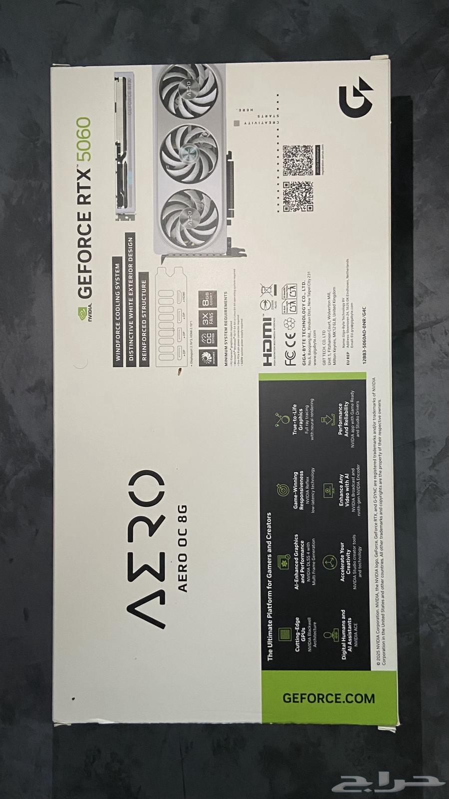 Gigabyte RTX 5060 Aero White Graphics Card (New)64506675819395111