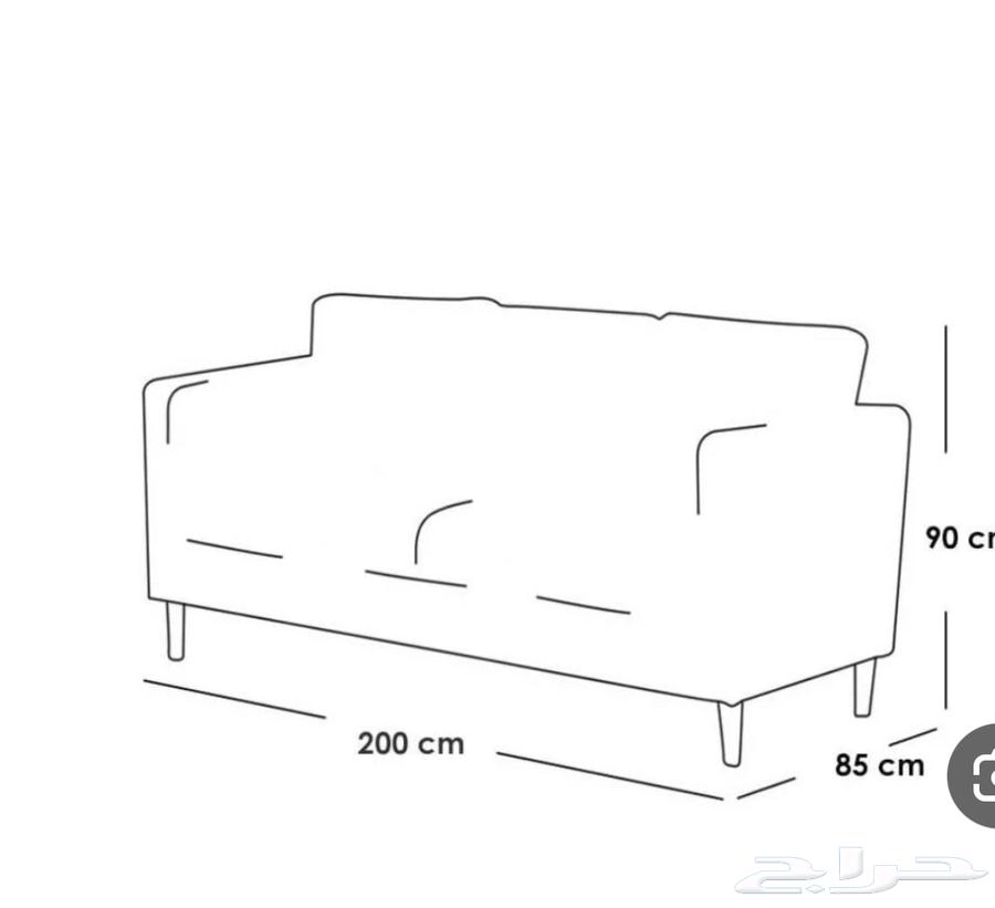 Three-piece sofa set used for two months, each piece measuring two meters, linen fabric detail64504901399683111
