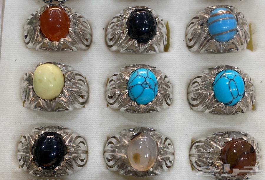 خواتم فضة عيار 925 باحجار متنوعة64506802557569110