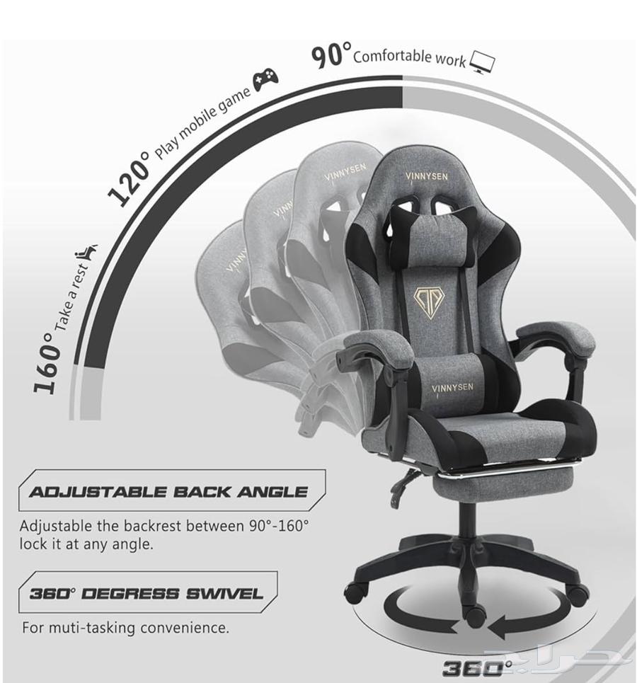 كرسي قيمنق جديد بكرتونه لم يستخدم64507473183106112