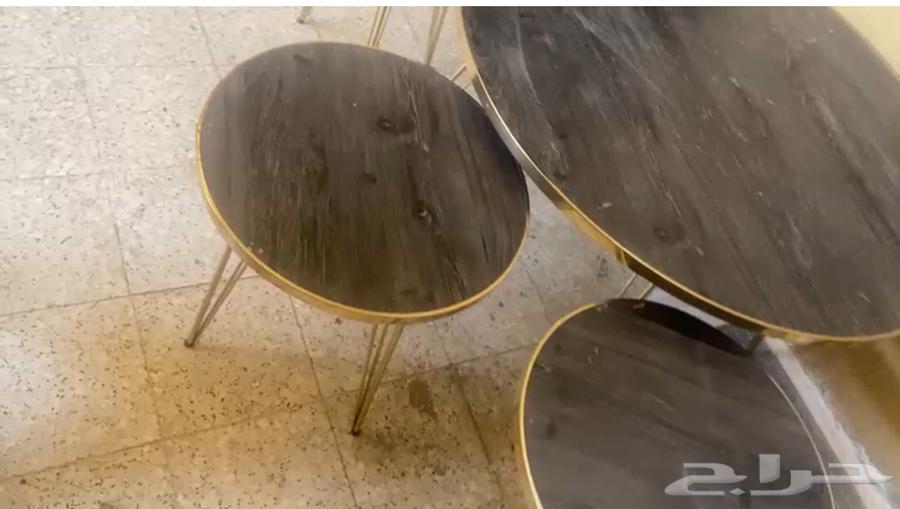 Semi-new L-shaped sofa and semi-new service table64506249395202114