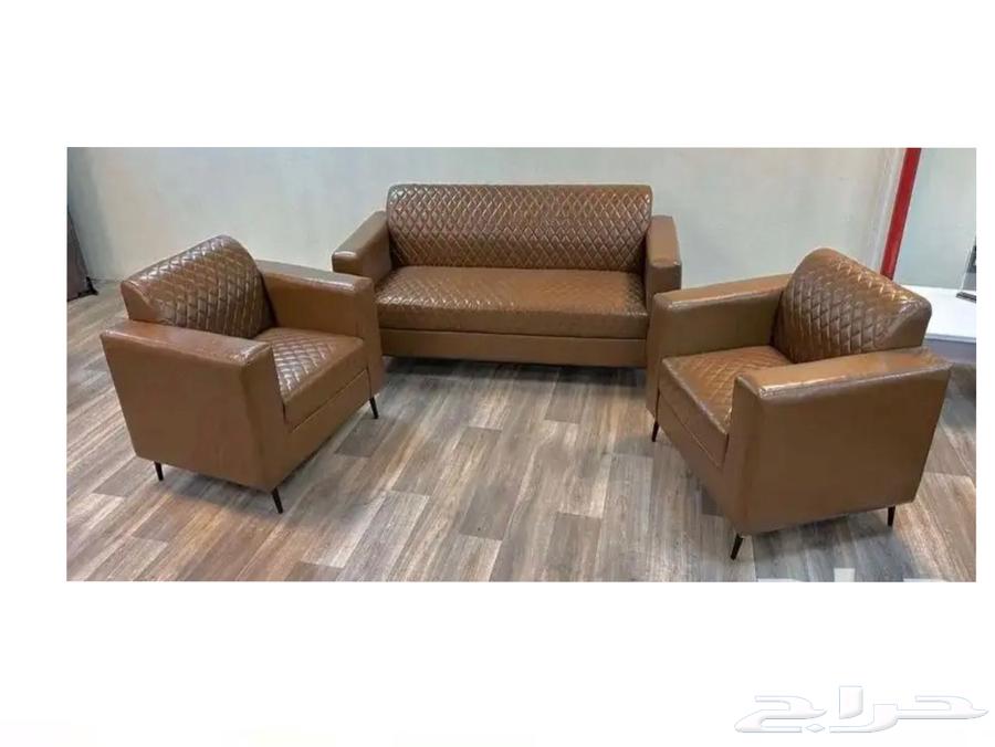 طقم كنب جلد لون اخضر و جلسه انتظار مكتبي64505134741250111