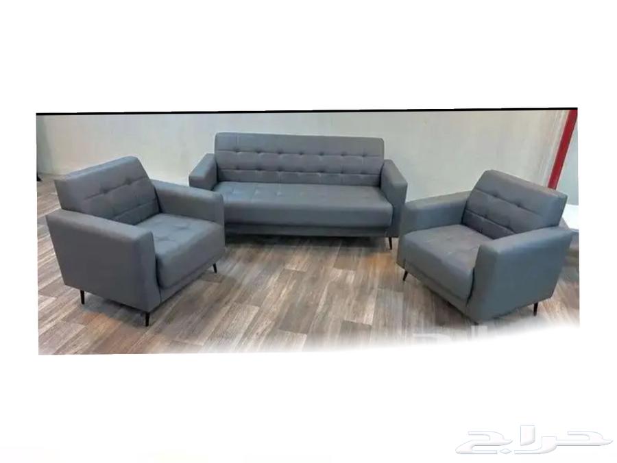 طقم كنب جلد لون اخضر و جلسه انتظار مكتبي64505134741250113