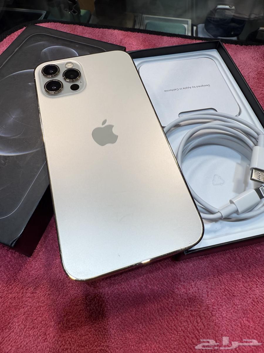 آيفون 12 برو 256 قيقاء بطارية 96 مع كرتونه وكامل اغراضه64509700787075110