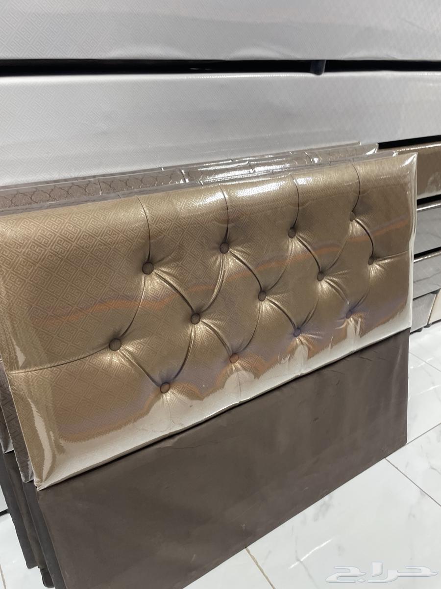 سرير جلد مع مرتبه64505550207747111