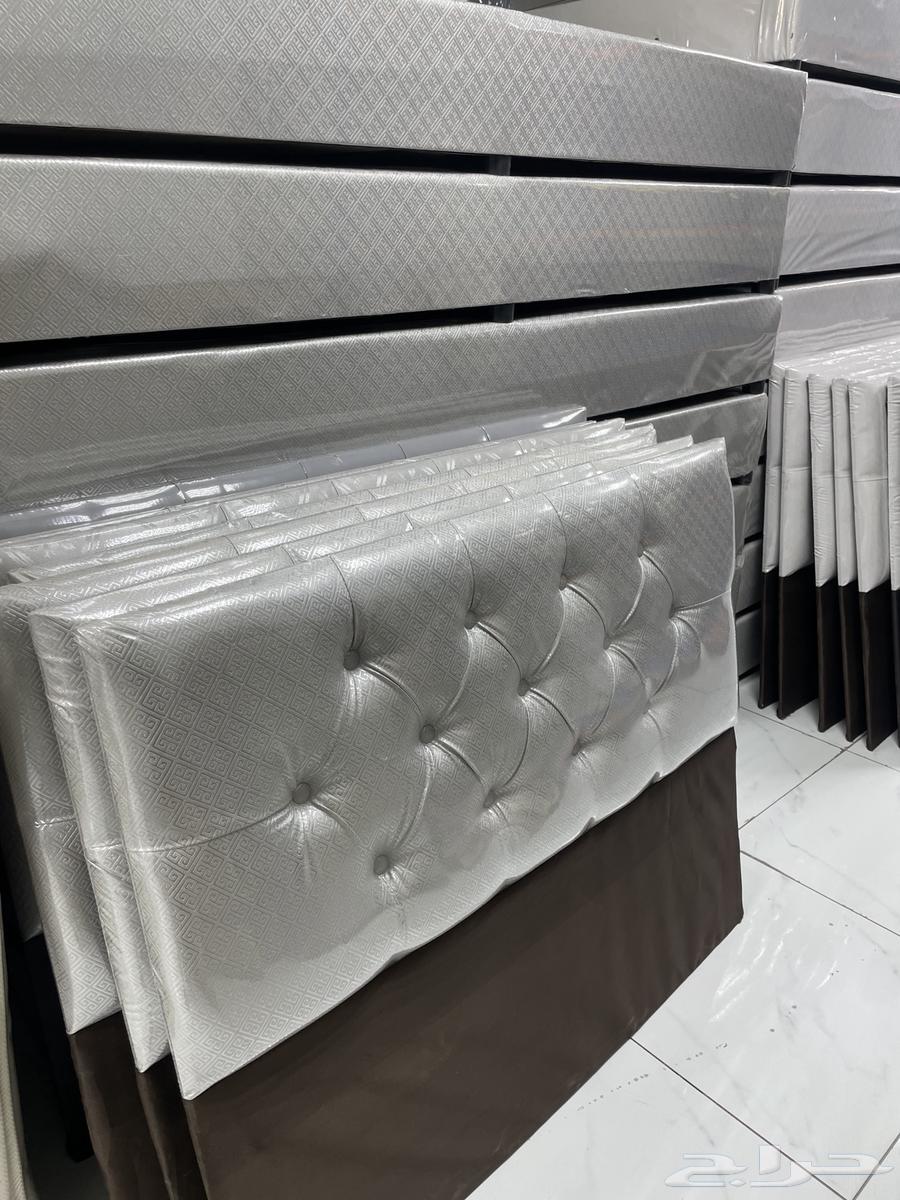 سرير جلد مع مرتبه64505550207747114