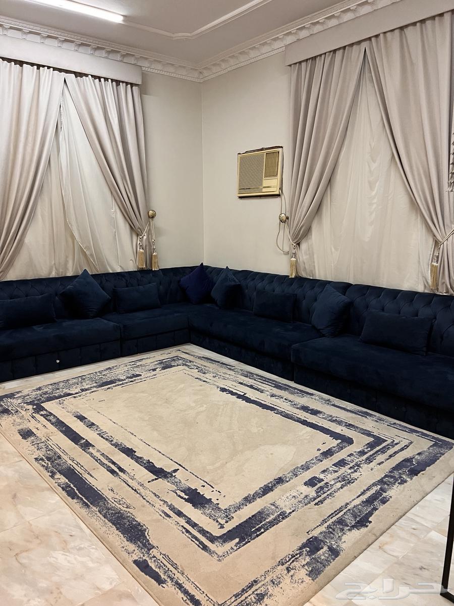 Sofa, carpets, curtains, and table for sale64509602630914110