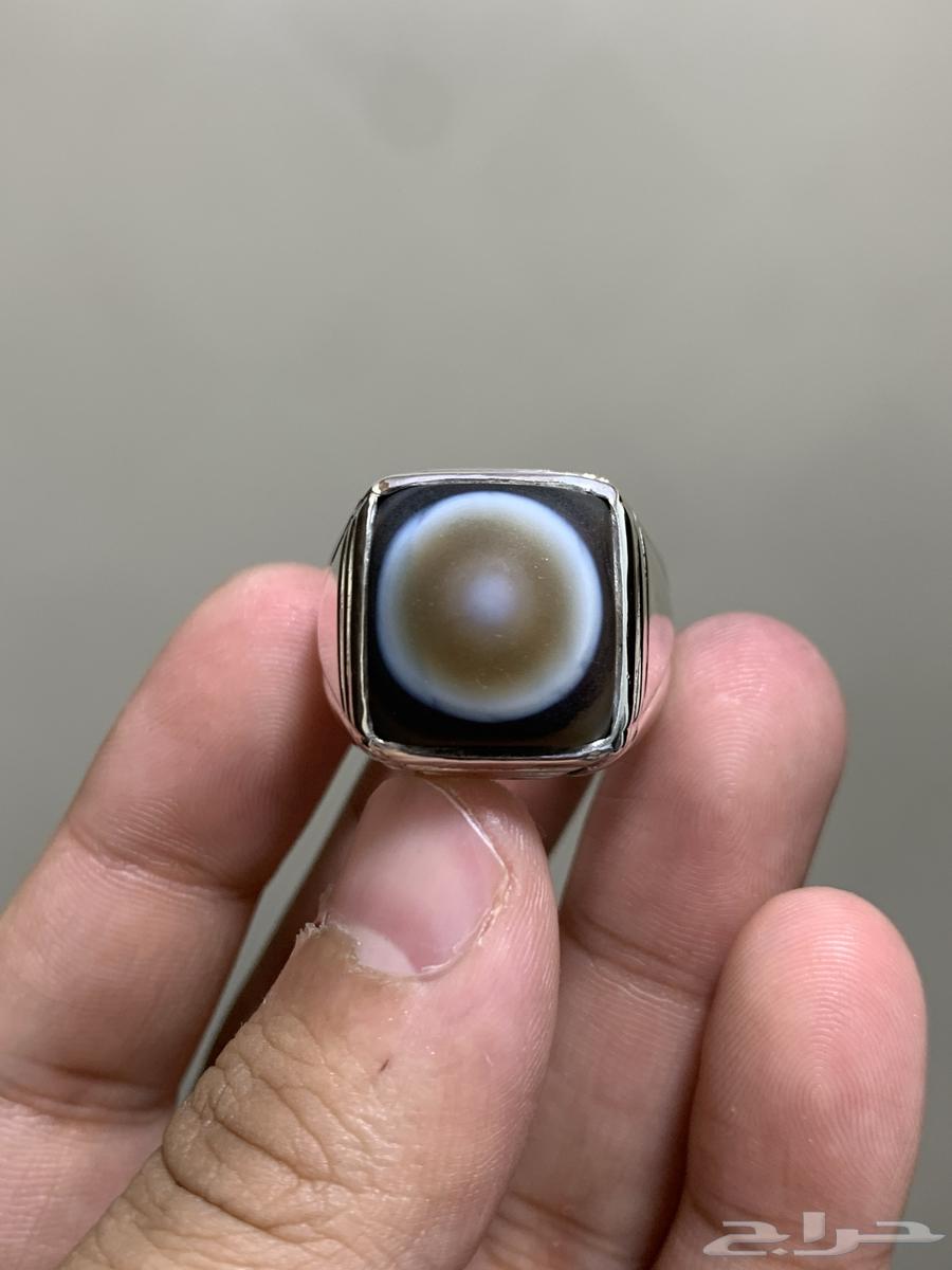 خاتم عقيق سليماني قديم وفضة تفصيل فاخر وثقيل64510535322753111