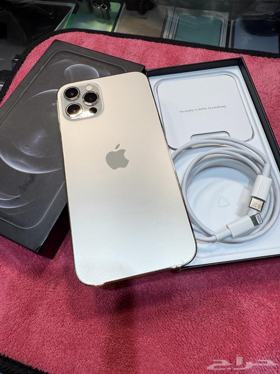 آيفون 12 برو 256 قيقاء بطارية 96 مع كرتونه وكامل اغراضه64509700787075111