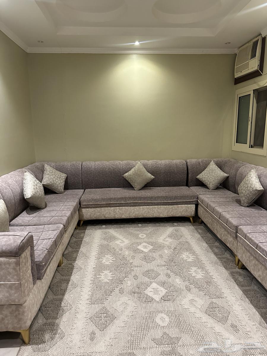 كنب 7 قطع زاويتين خشب نظيف 160064503719234562111