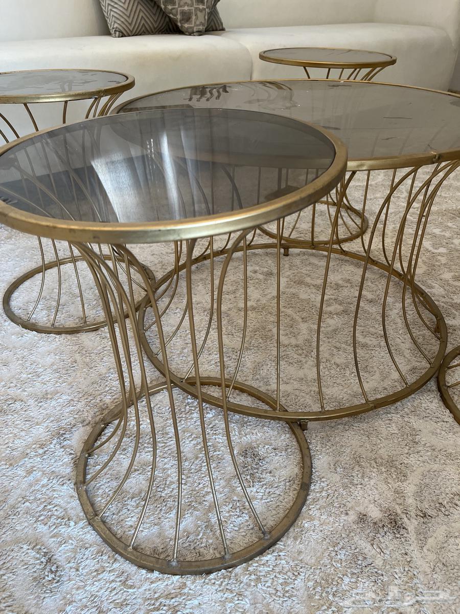 كنب للبيع مستعمل نظيف مع الطاولات 150064509068405379111