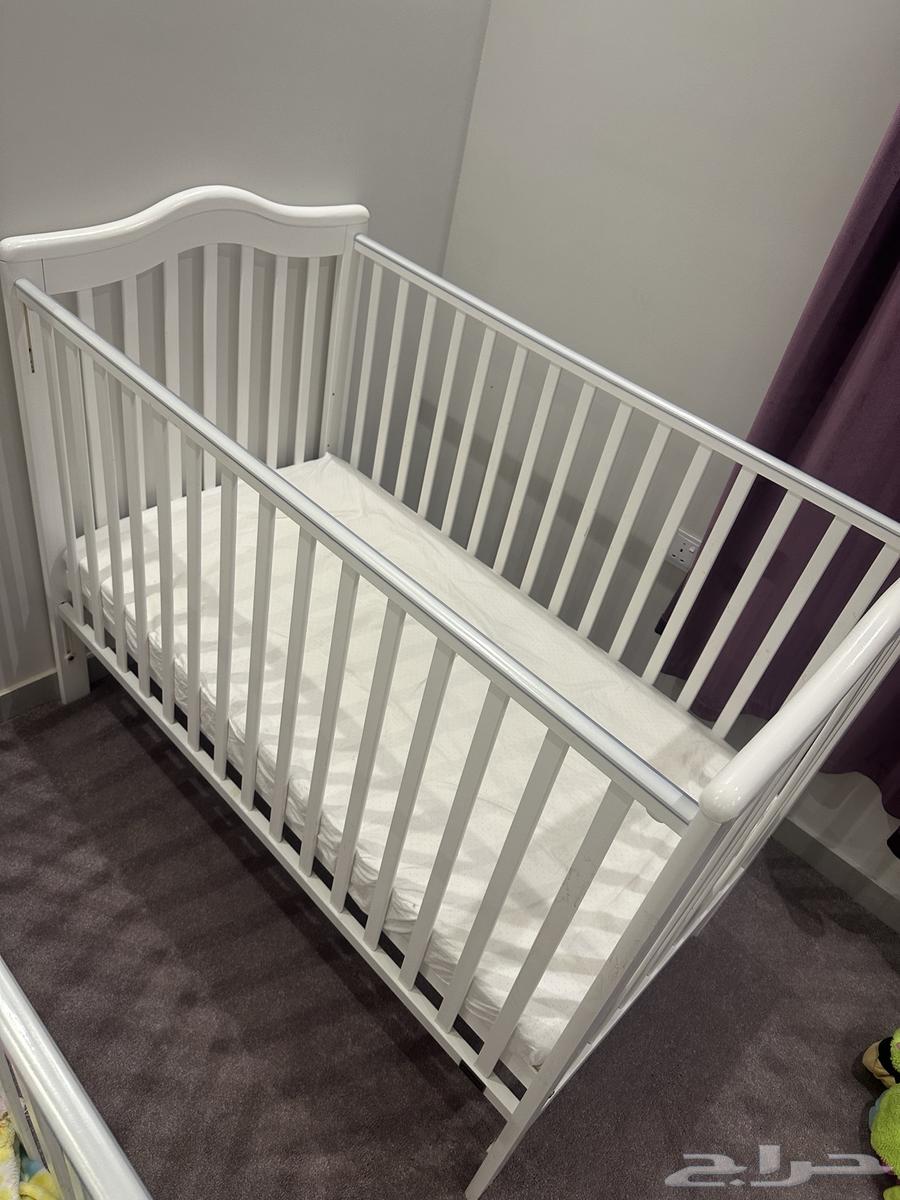 سرير اطفال مع مرتبة ضغط ممتاز64510281507714110
