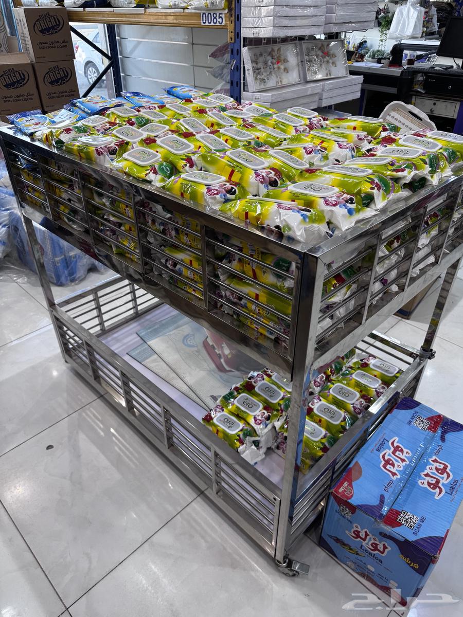 للبيع رفوف وسلات عرض64507403339649110