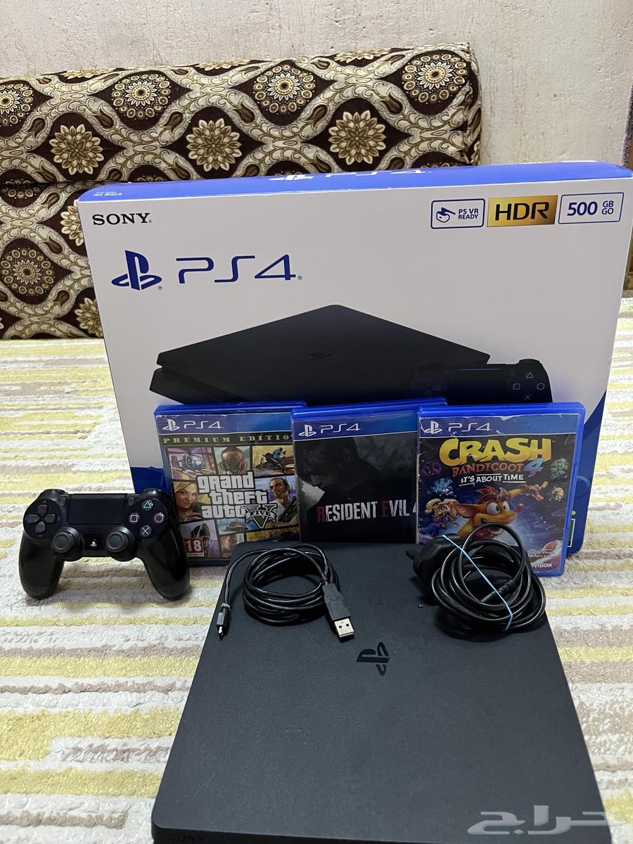 سوني بلاستشين 4 نضيف ب كرتونه و مستلازماته كامله64509998405250114