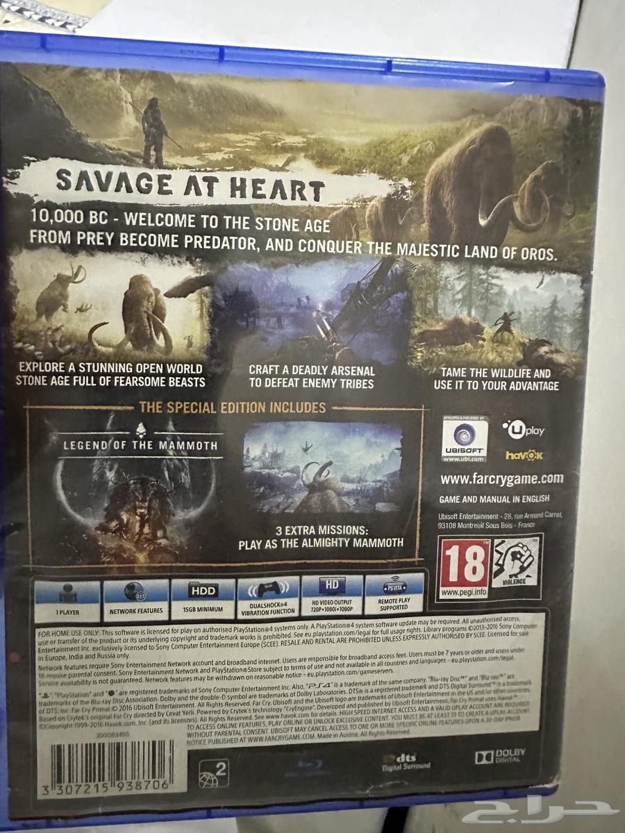 شريط بلايستيشن سوني 4 فار كراي للبيع نظيف64510097493506111