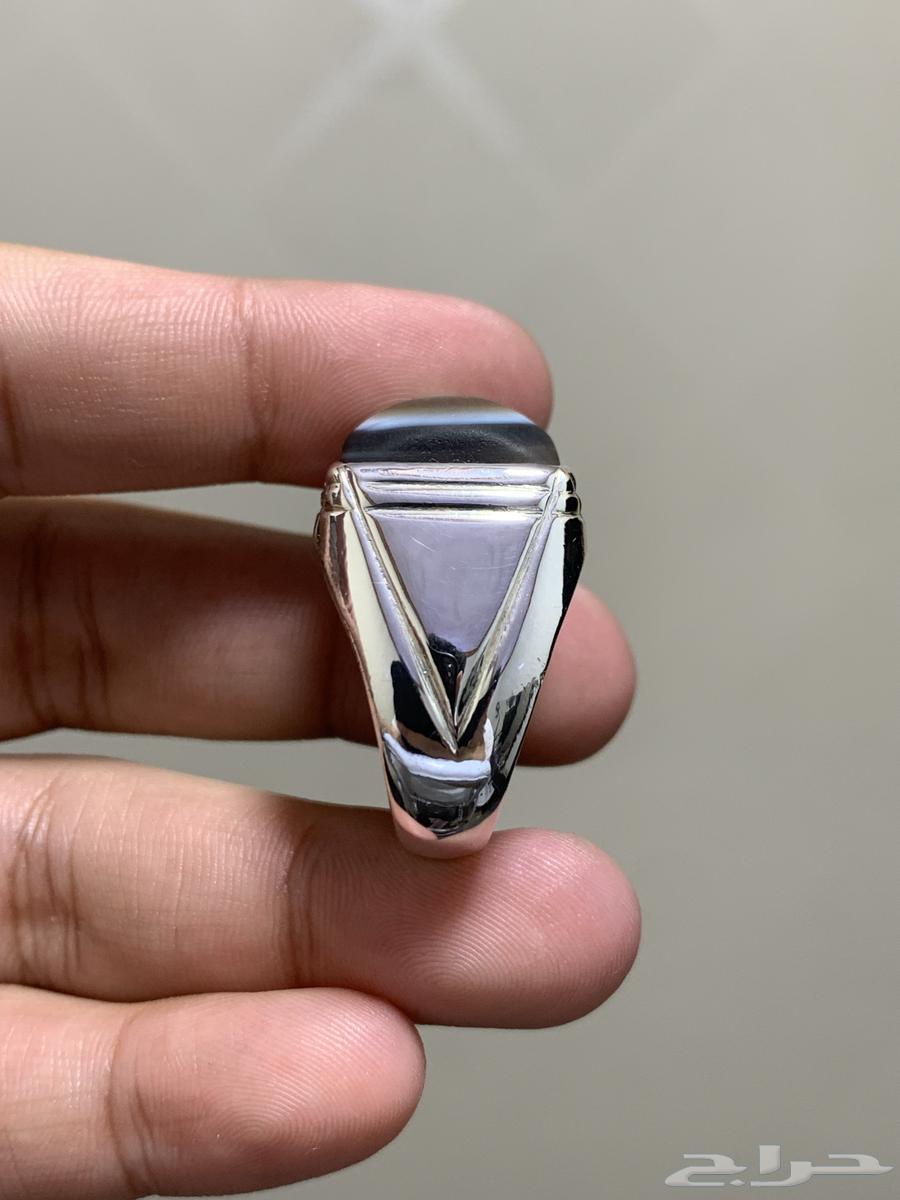 خاتم عقيق سليماني قديم وفضة تفصيل فاخر وثقيل64510535322753113
