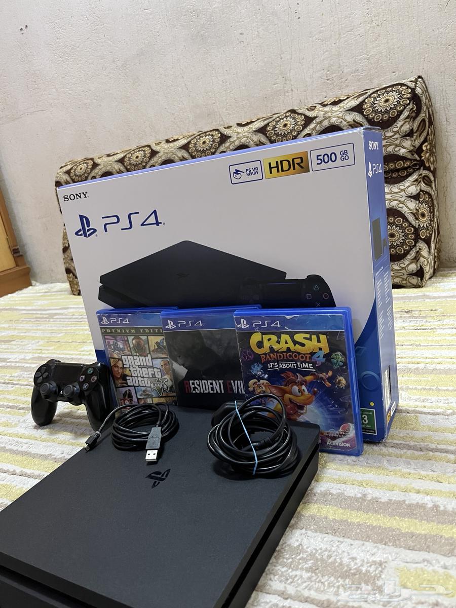 سوني بلاستشين 4 نضيف ب كرتونه و مستلازماته كامله64509998405250111