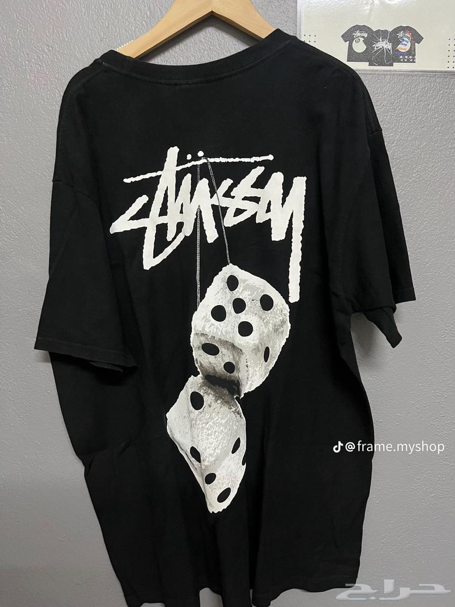 Stussy Fuzzy Dice Tee T-shirts Size M Original Copy 150 SAR64503104423555110