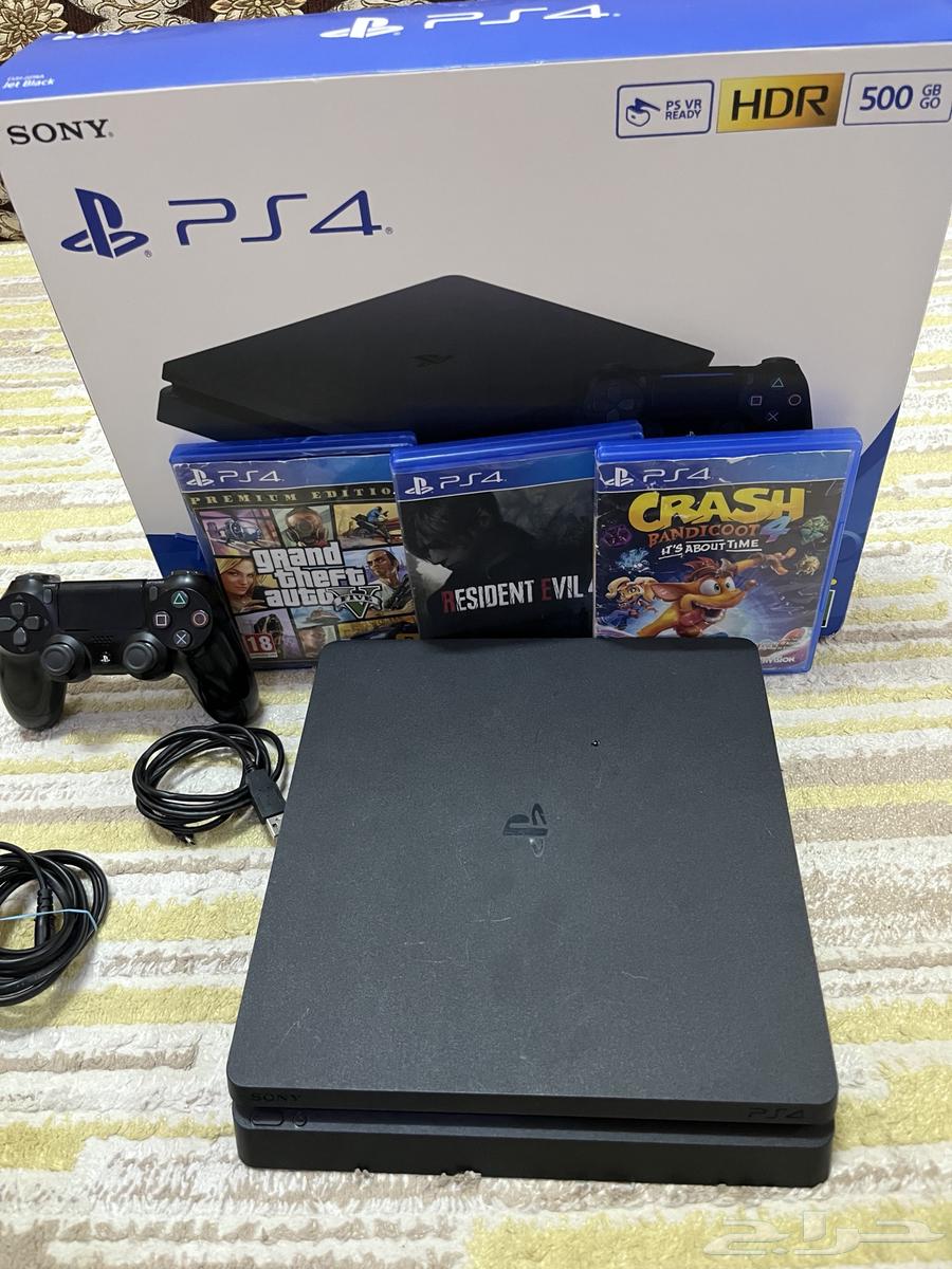 سوني بلاستشين 4 نضيف ب كرتونه و مستلازماته كامله64509998405250110