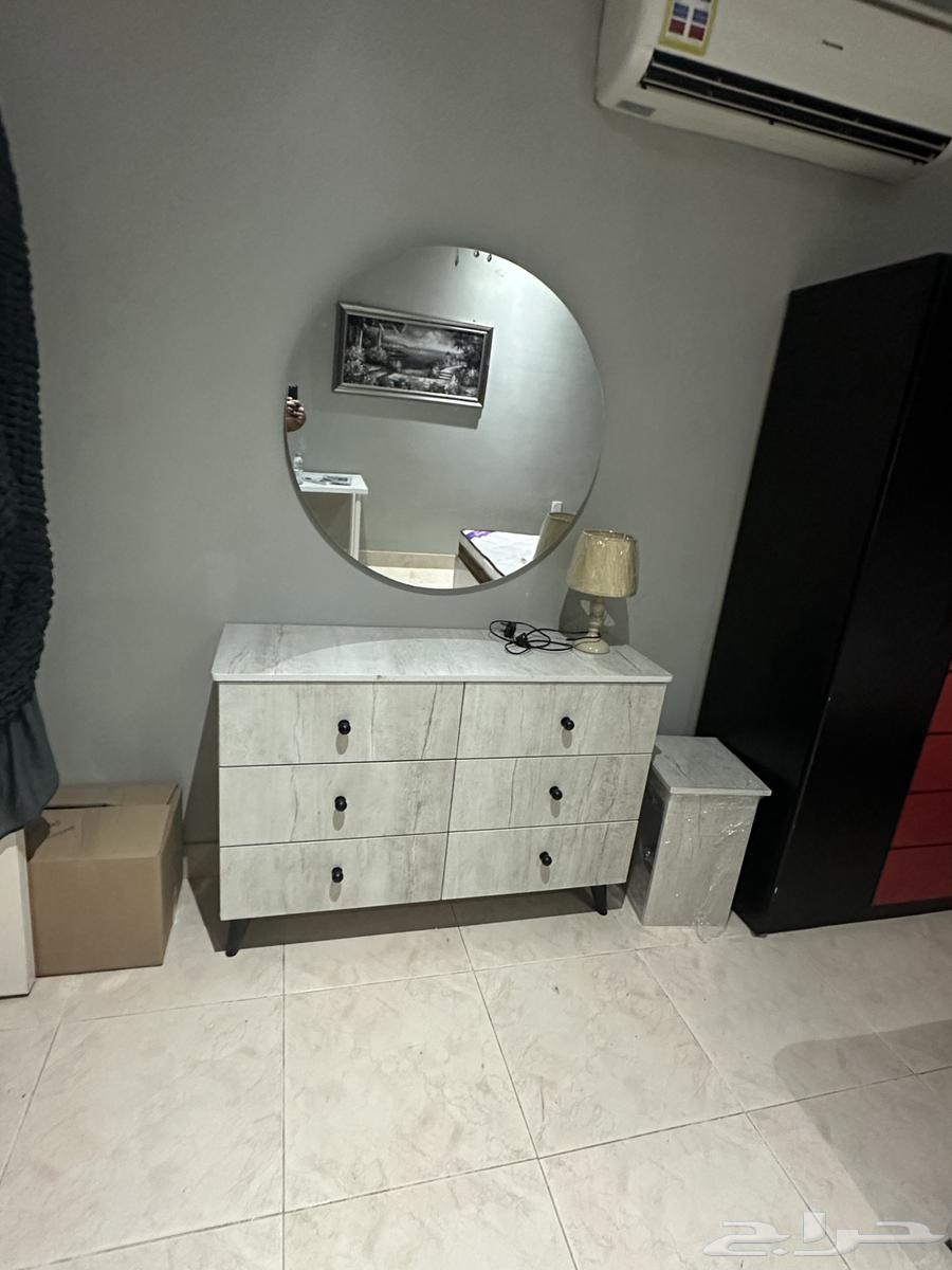 جديد تلاته درفه دولاب  سرير نفر و نص مع مرتبة  تسريحة 6 درج64507921701121110