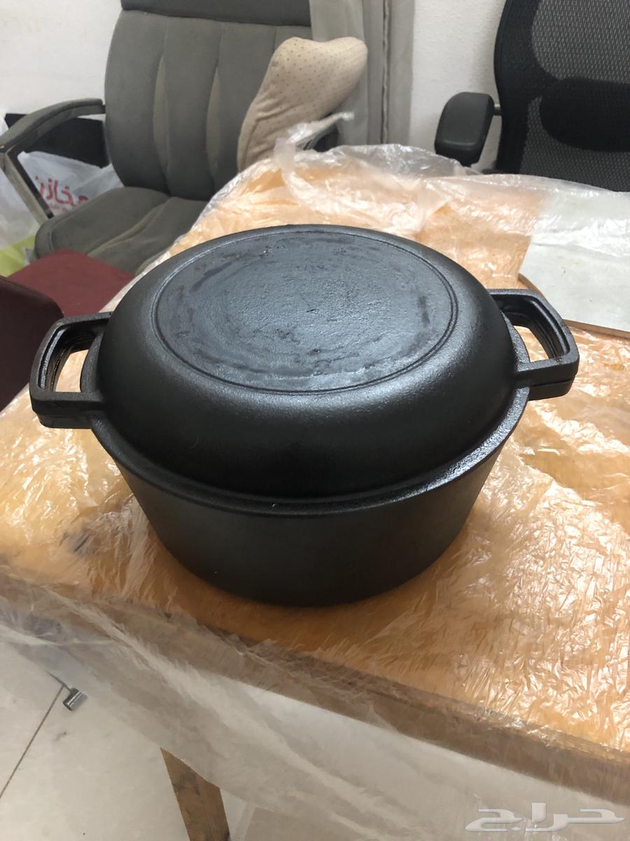 وعاء فرن هولندي 2 في 1 مزدوج الوظائف من الحديد الزهر64502981875073112