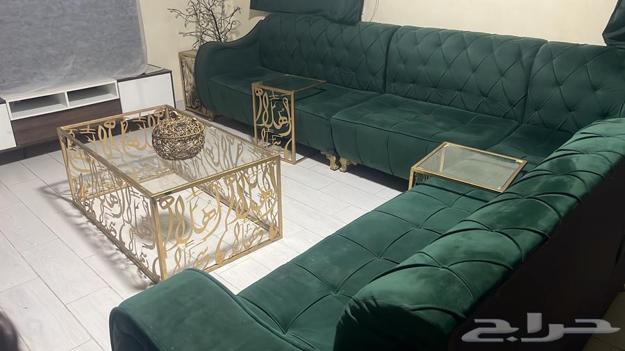 Sofa set with tables and two curtains64507921669891110