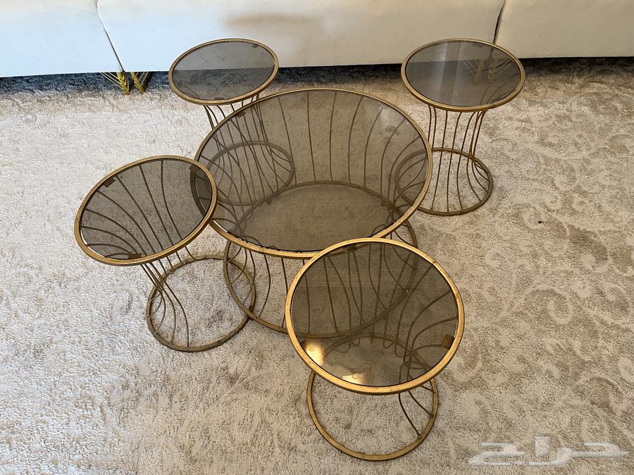 كنب للبيع مستعمل نظيف مع الطاولات 150064509068405379110