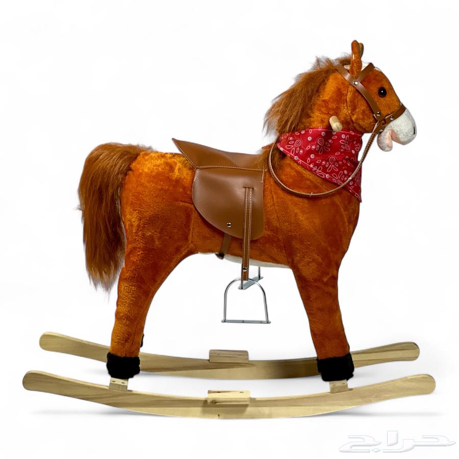 حصان هزاز خشبي للاطفال - حصان ركوب للاطفال بالحجم الكبير64507768075139111