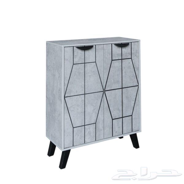 خزانة أحذية بابين خشب ماليزي لاروز - خشبي64504064490753111