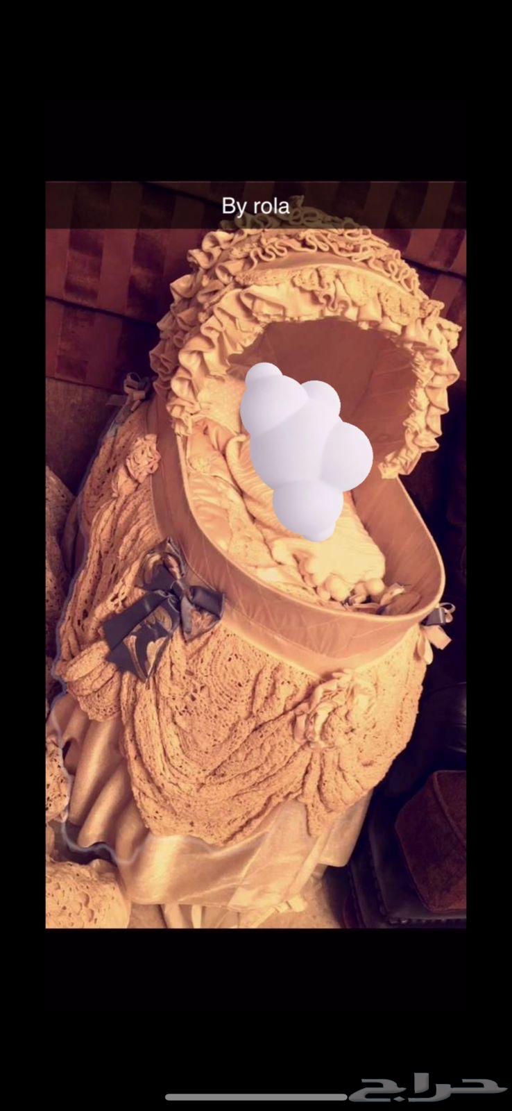 سرير ومفرش طقم مولود للجنسين سناره نظيف جدا64505550183553111