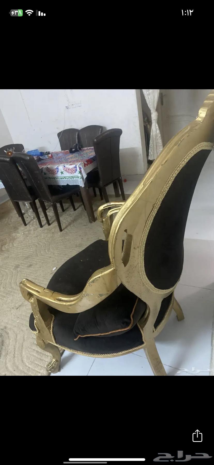 كنب بني وذهبي64503009163649111