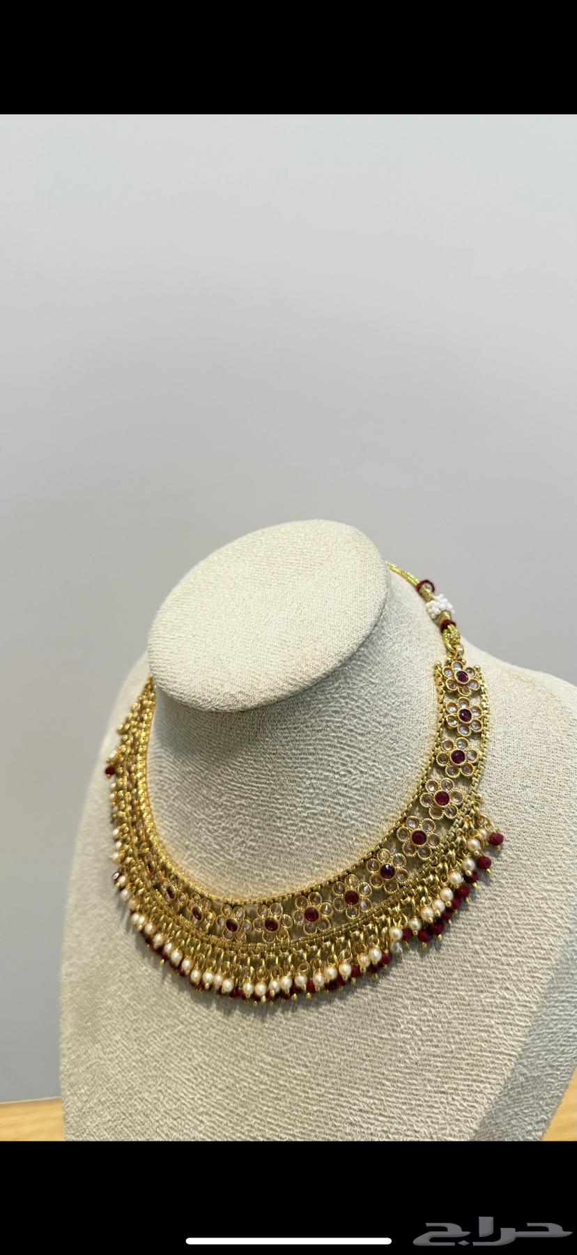 طقم اكسسوار هندي مع اساور - ينفع ل لليلة حنة   جلوات   ملكة64509292984195112