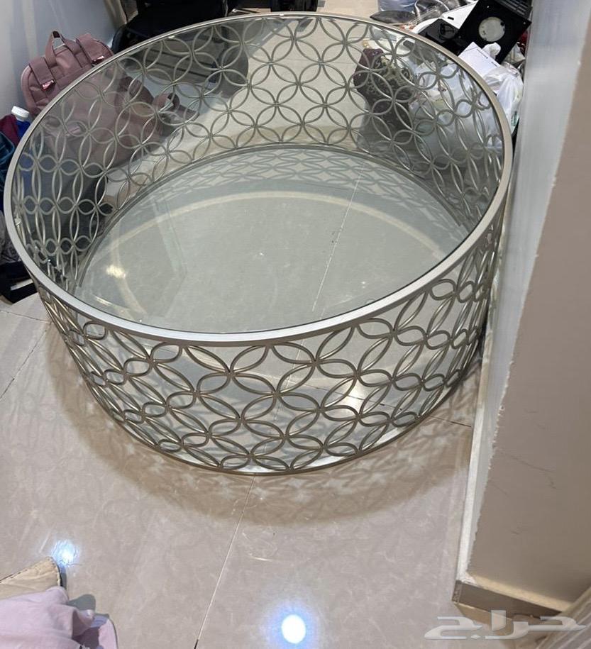 طاولة هوم سنتر فضي64503186267265110