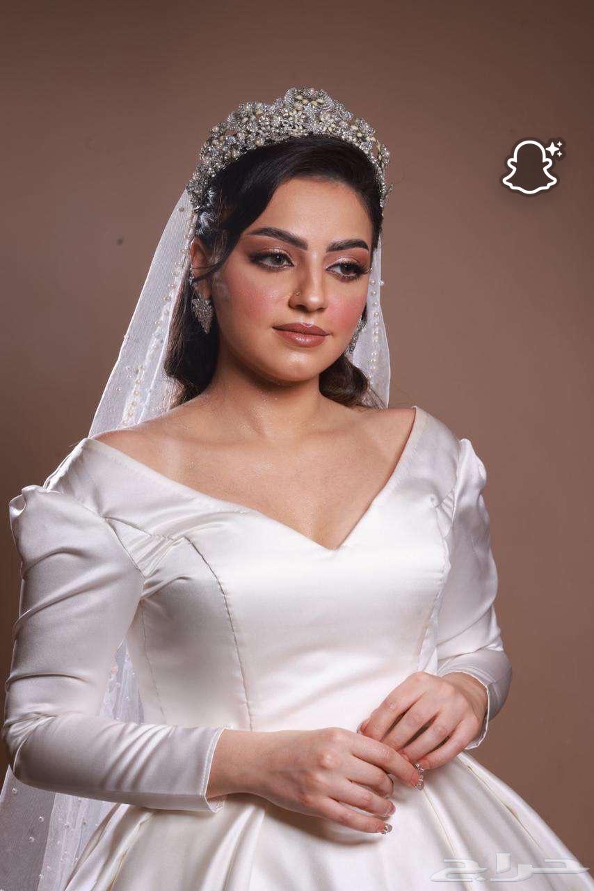 فستان عروسه من (دار اهداب) للبيع بسعر مغري مع التاج والطرحه64509096334851110