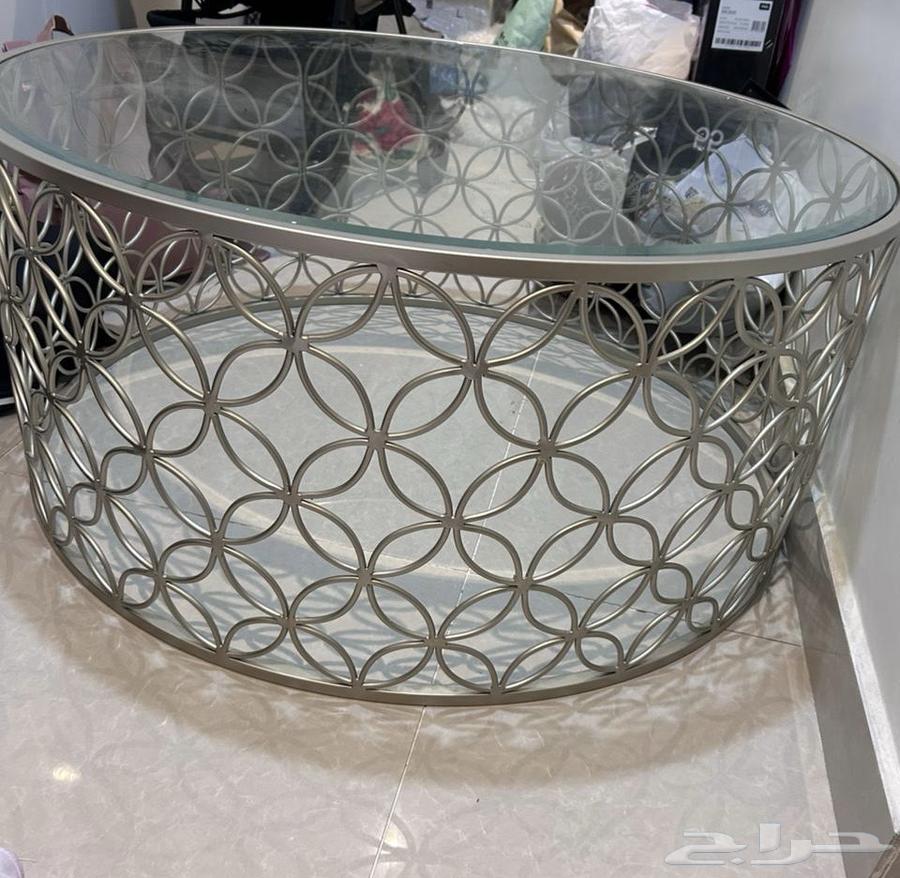 طاولة هوم سنتر فضي64503186267265112