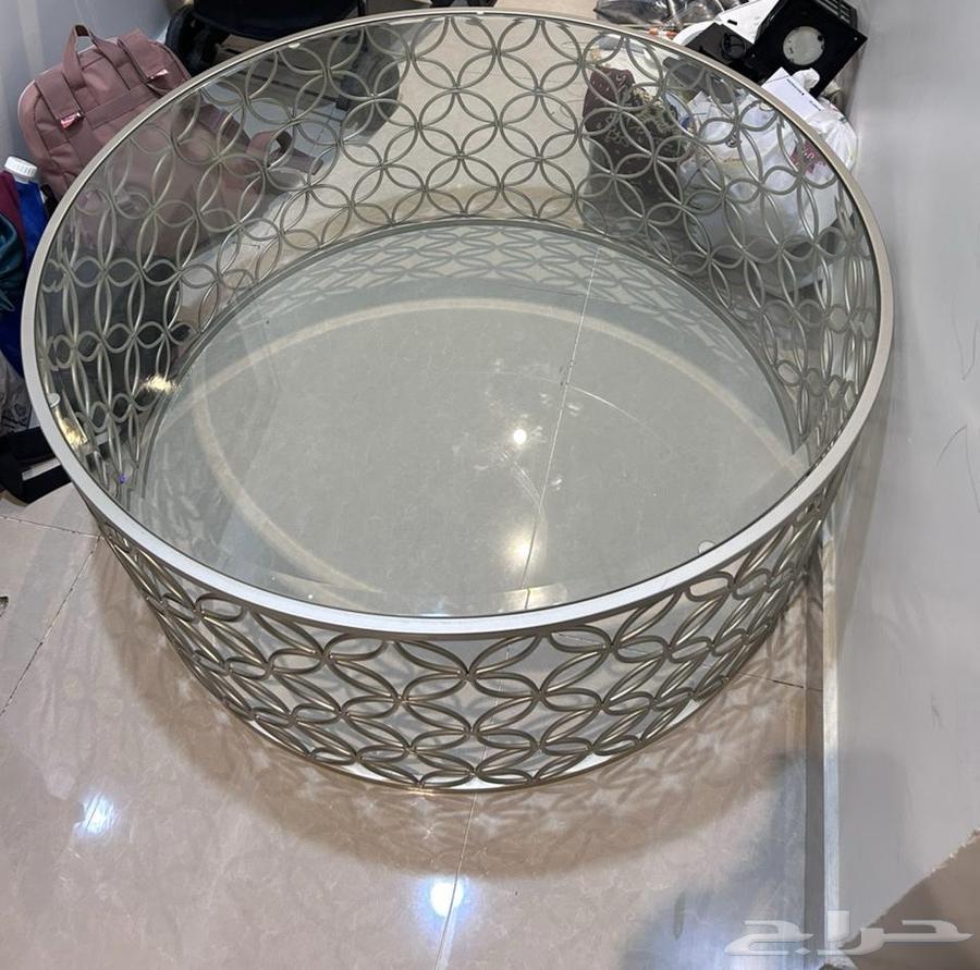 طاولة هوم سنتر فضي64503186267265111